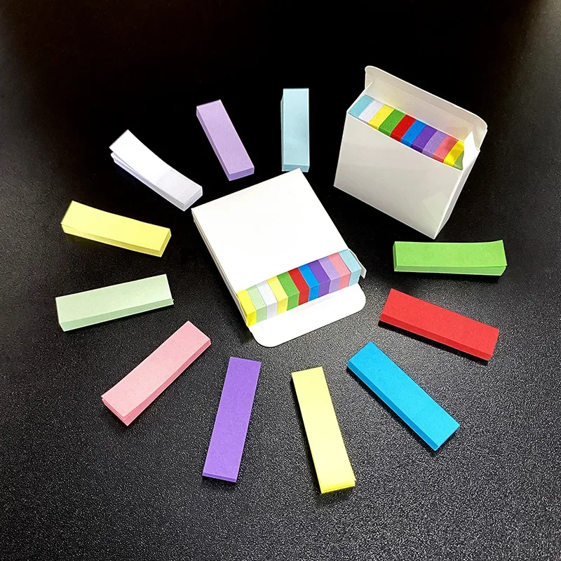 550 hojas Mini Bloc de notas índice notas adhesivas suministros de papelería nota papelería accesorios de oficina cuadernos papel para rascar Postit