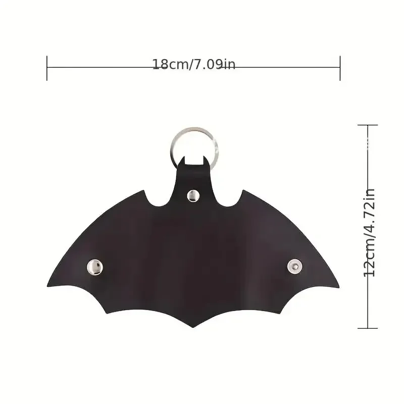 1pc 키 체인 펜던트 PU 가죽 자동차 키 수호자 가정용 안티-분실 허리 교수형 키 가방 아버지의 날 선물, 남자 친구 선물