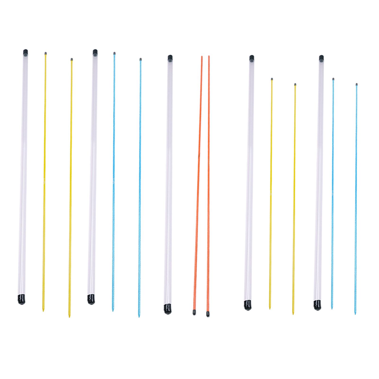 2Pcs Golf Alignment Sticks Posture Corrector Golf Swing Trainer with Storage,Golf Alignment Stick Swing Training Rod Equipment