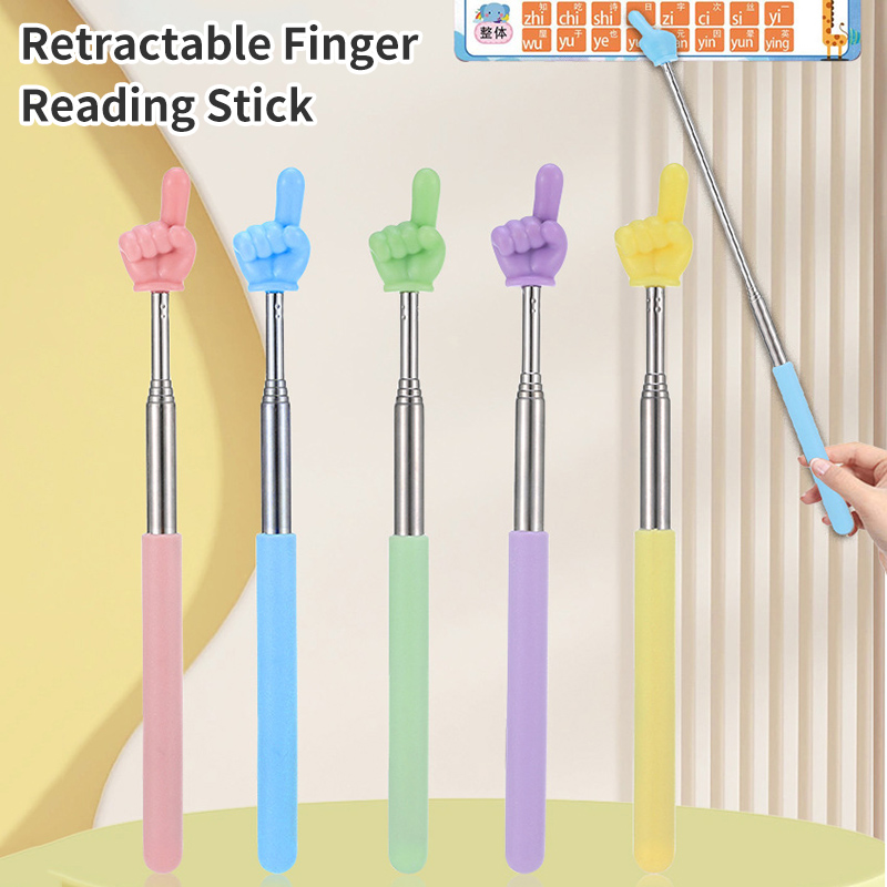 Teacher Finger Pointer Reading Stick Preschool Teaching Tools Reading Guide Reading Sticks Handheld For Children Class Pointer