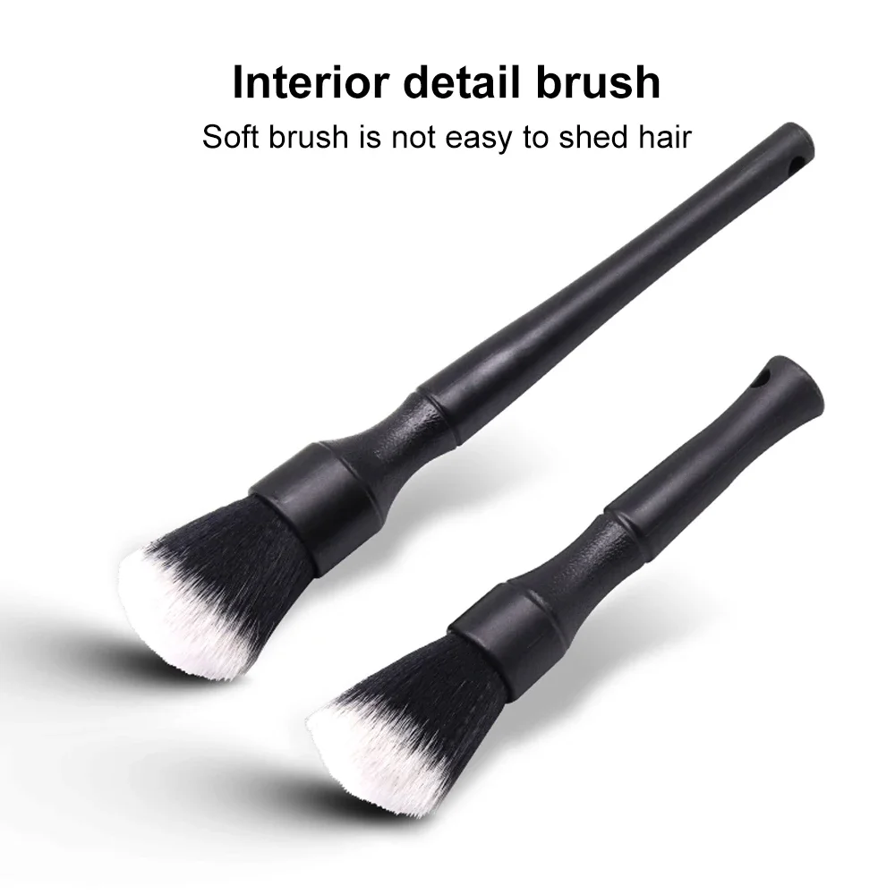 Brosse de détail Ultra douce, brosse de détail intérieure automobile Super douce avec poils synthétiques, brosse de plumeau de tableau de bord de voiture
