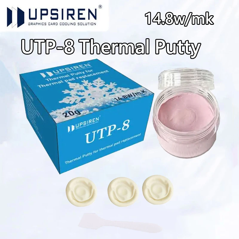 UPSIREN UTP-8 14.8 w/mk Thermische Stopverf Voor VGA GPU IC Processor Snelle Koeling Thermische Pad Vervanging Warmte Blokkeren stopverf Hoge Per