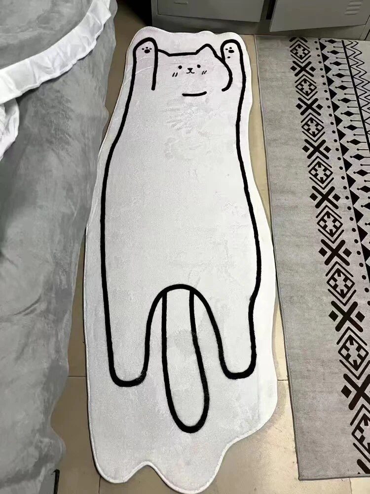 Tapis irrégulier en cachemire d'imitation d'animal de dessin animé, salon, Table basse, tapis de sol, chambre à coucher, chambre d'enfant, épaissi