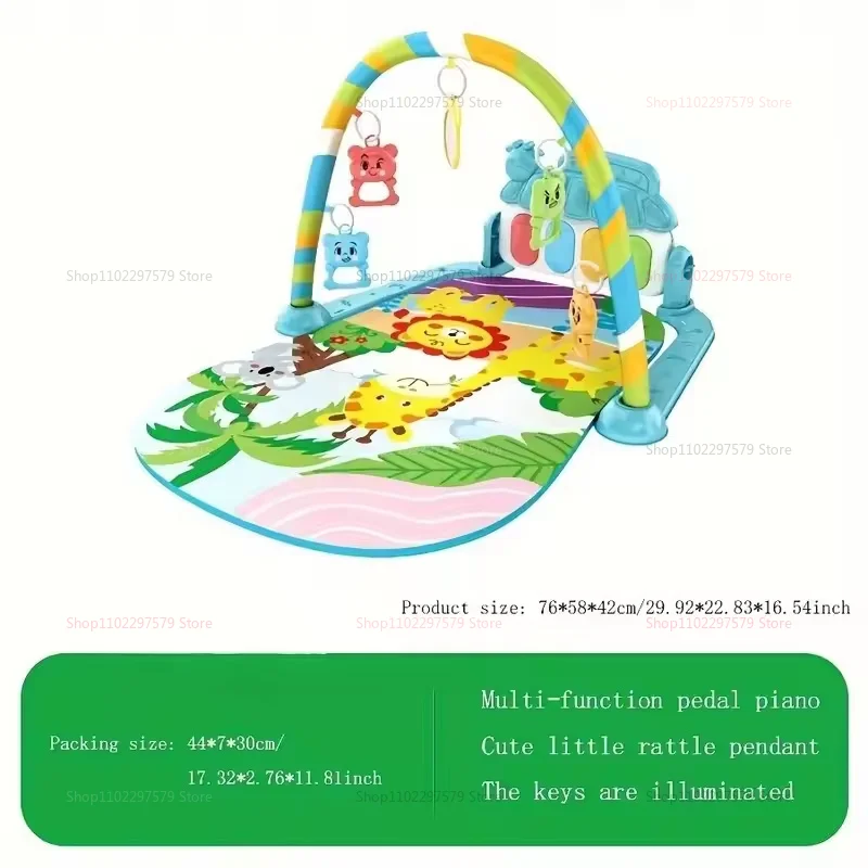 Atividade do bebê ginásio música jogar esteiras crianças rastejando quebra-cabeça tapete com teclado de piano brinquedos do bebê presentes desenvolvimento precoce jogar