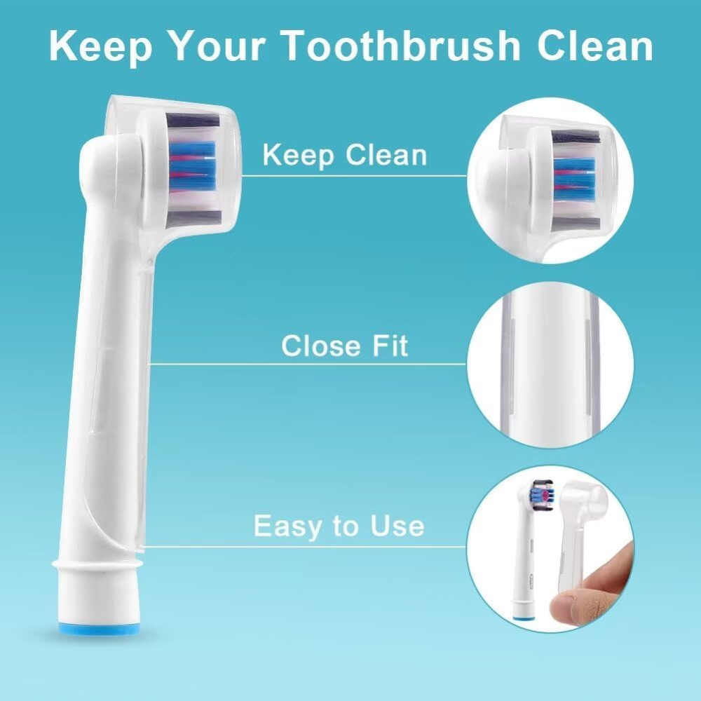 Dustproof substituição Escova Cabeças Caps, Cabeças Capa, Protetores, Compatível com Braun, Oral B