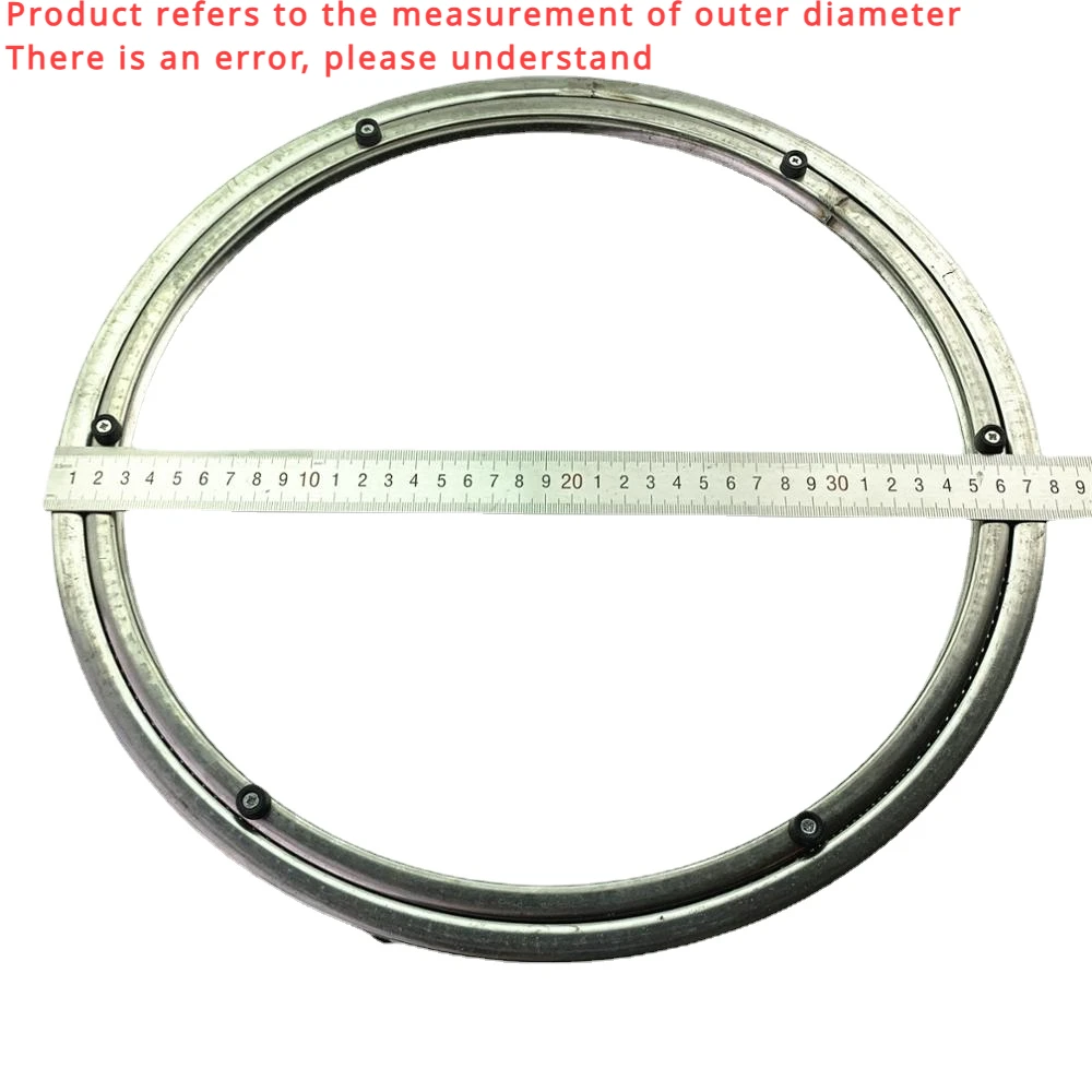 38Cm, nhẫn Nam Inox Lẩu Bàn Xoay Đế Xoay Bàn 2 Chiều Kính Bàn Xoay Ròng Rọc Core Bàn bề Mặt