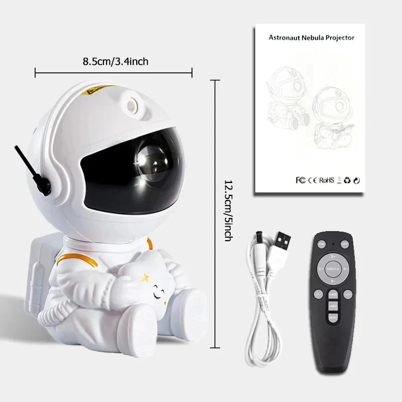 銀河スター宇宙飛行士プロジェクターライト星空プロジェクターランプ装飾寝室ルーム LED ナイトライト子供ギフト