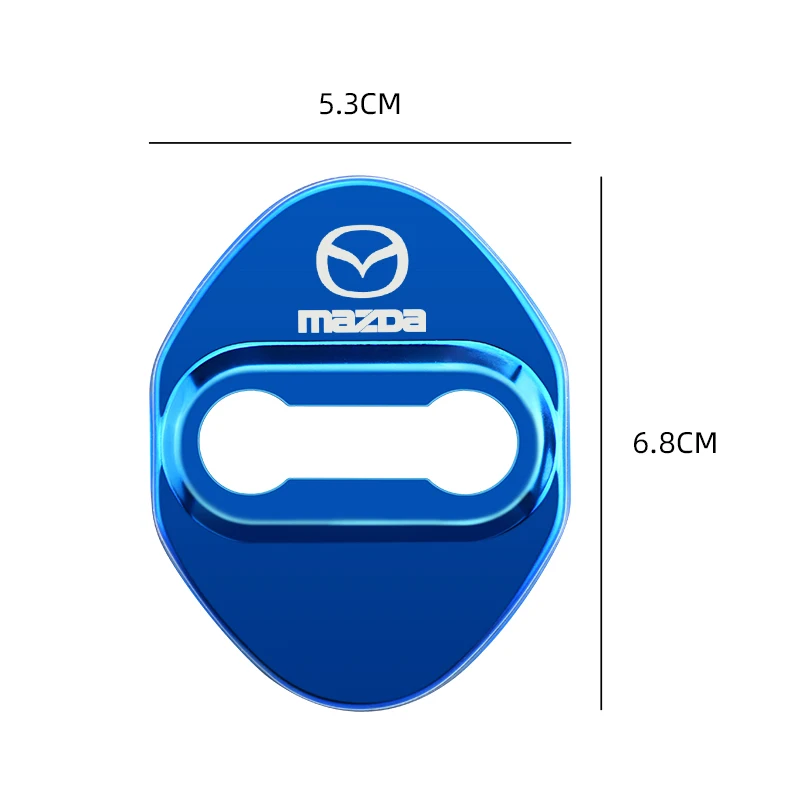 4 sztuki naklejek na automatyczną blokadę drzwi do Mazda 2 Mazda 3 M6 M3 Speed Ms CX-3 CX-5 Akcesoria