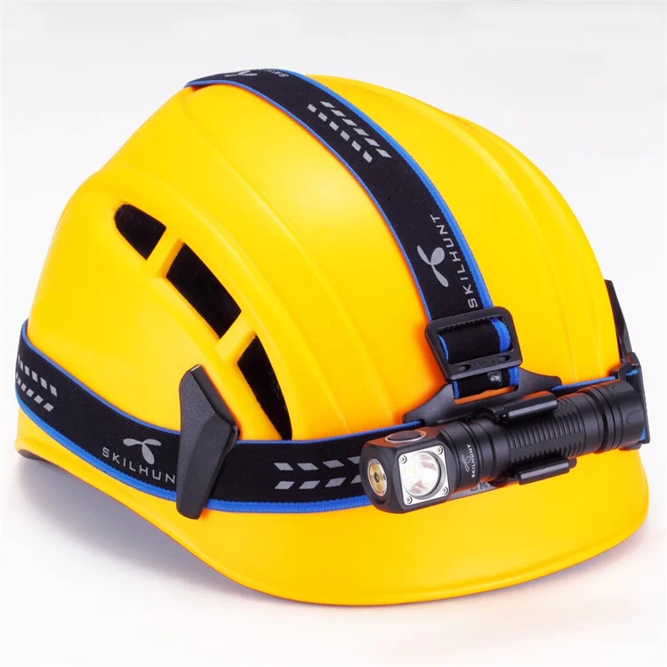 Skilhunt H04 H04R H04F RC 1200 lúmenes personalizado UI USB linterna LED recargable magnética caza Camping + diadema