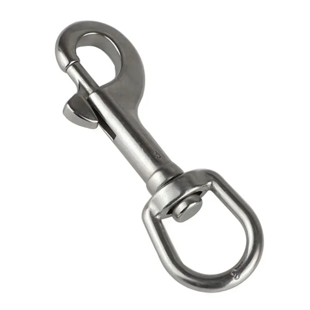 Stainless Steel Swivel Eye Bolt Snap Spring Hook For Scuba Diving Pet Leash Flag For Diving Hook For Pet Leash/Camping Tent