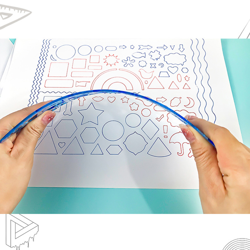 Creative Multifunctional Hollow Rulers Drafting Tools School Painting Supplies Office Kids Art Drawing Ruler Students Stationery