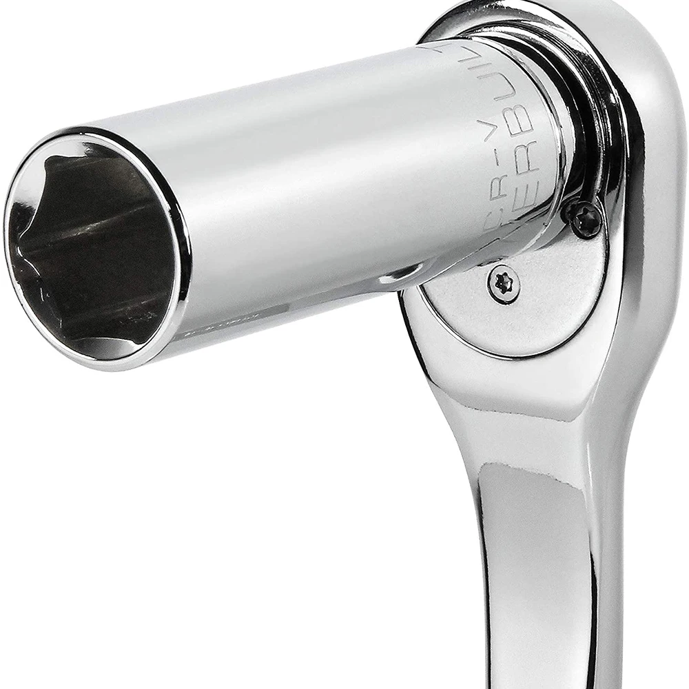 Conjunto de soquete cromado longo métrico, 11 peças, unidade de 1/4 polegadas, soquete profundo de 6 pontos de 4 mm a 14 mm, grau profissional