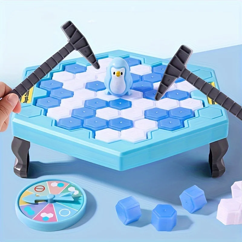 Salvar pinguim batendo brinquedo de gelo, disjuntor de gelo batendo e desmontar jogo de tabuleiro de parede novidade jogo brinquedo interativo