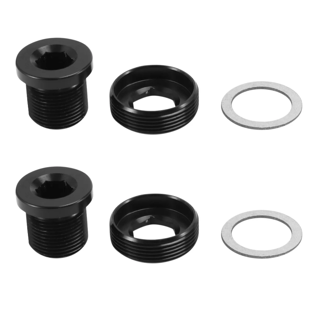 BAAU 2X Tampa de Parafuso de Manivela de Bicicleta Tampa de Guarnitura de Bicicleta Parafuso para X5/X7/XX1/FORCE/GXP,M15/M22