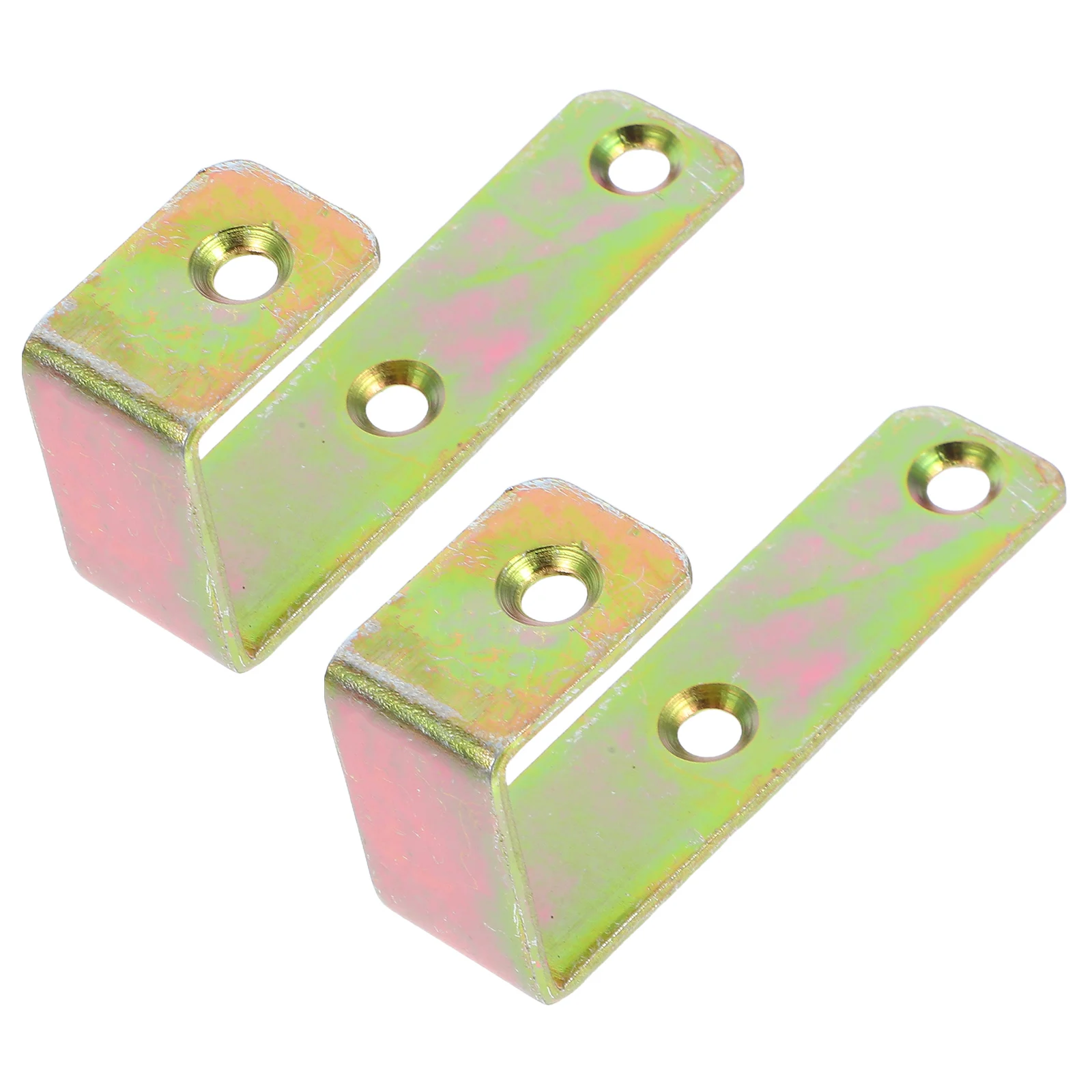 2pcs Children'S Bunk Bed Ladder Hooks Heavy Duty Saving Wall Mounted Brackets Gold Adjustable Easy Install