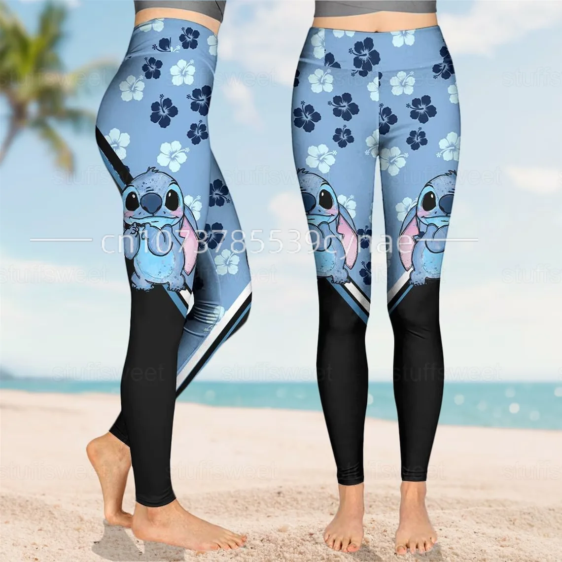 Disney stitch 3d moletom com capuz leggings conjunto feminino terno com capuz stitchyoga calças moletom moda mickey terno esportivo