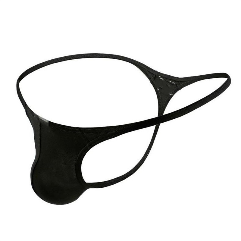 Męskie stringi i struny G bielizna niski wzrost jednolite figi Penis Hipster Jockstrap bielizna Tanga Hombre seksowne oddychające stringi