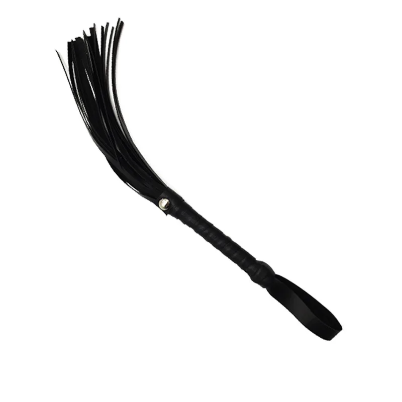 PU Leder Zuhälter Peitsche Racing Reiten Crop Party Flogger Handschellen Königin Schwarz Reiten Peitsche Ausrüstung