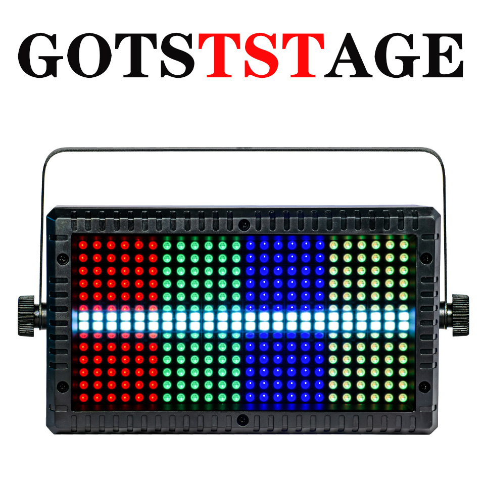 GOTSTAGE 60 ワット Mni LED ストロボリモート 48 ホワイト 288 カラー LED 3in1 48 パーティション DMX 超高輝度 Dj ストロボ舞台照明効果