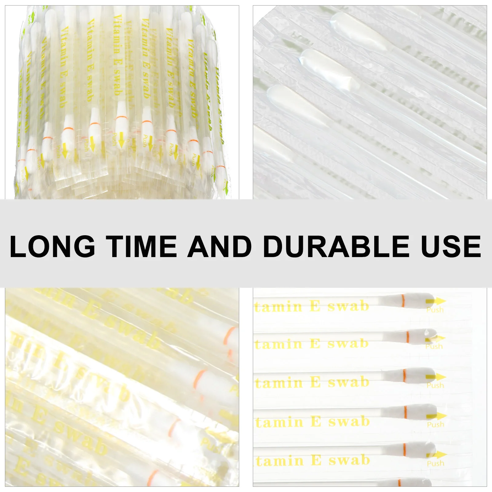 100ชิ้น VE ก้านสำลีน้ำมันเหงือกวิตามินปาก applicators ทันตกรรมแบบใช้แล้วทิ้ง