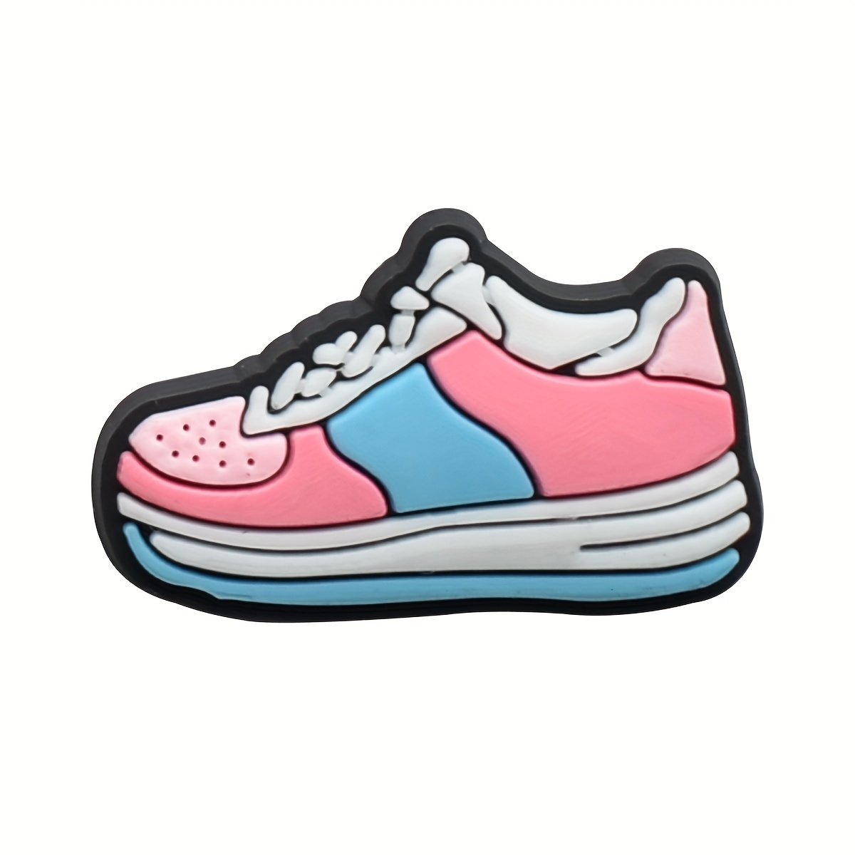 25/31/35/37pcs Pink Shoe Charms for Clogs Bubble Slides Sandals PVC Shoe Decorations Accessories
