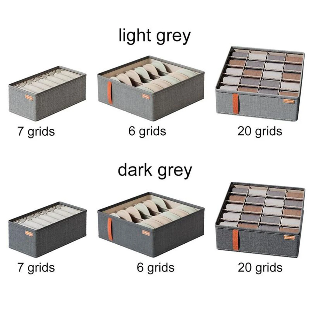 Underwear and socks storage box multi-function storage box
