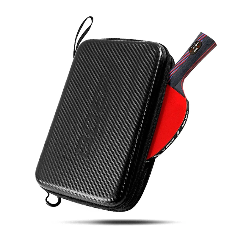 1pc tênis de mesa bat capa paddle eva saco ping pong casos zip bolso pacote 290x195x50mm raquete sacos capas à prova dwaterproof água