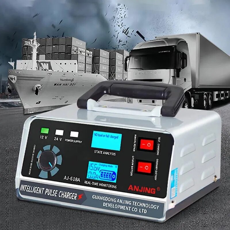 Grote power 400W batterijlader 12V/24V auto-acculader druppel slimme pulsreparatie voor auto-suv vrachtwagenboot