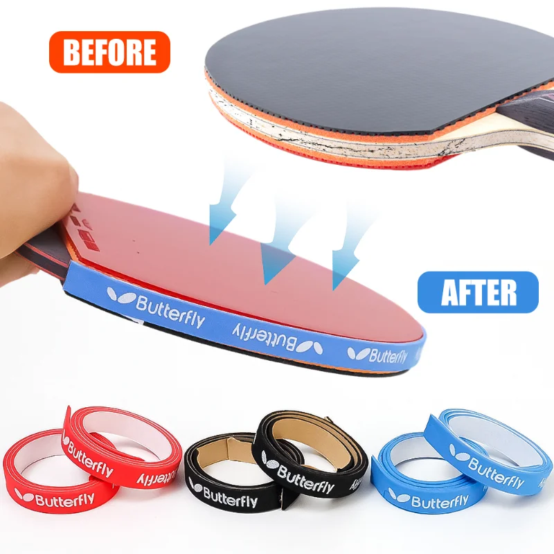 2-10PCS zelfklevende Tafeltennis Racket Rand Tape 45*1cm Dikke antislip Tafeltennis racket Rand Bescherming Tape Accessoires