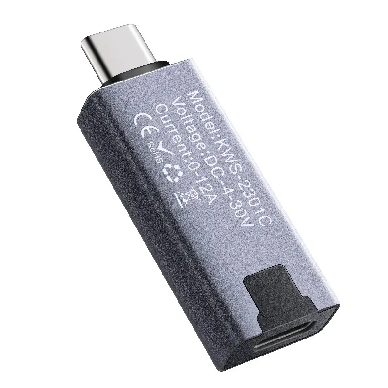KWS-2301C Type-C 전류 및 전압 모니터 DC 4-30V 0-12A 전력계 테스터 PD 배터리 용량 디지털 LCD 디스플레이 미터