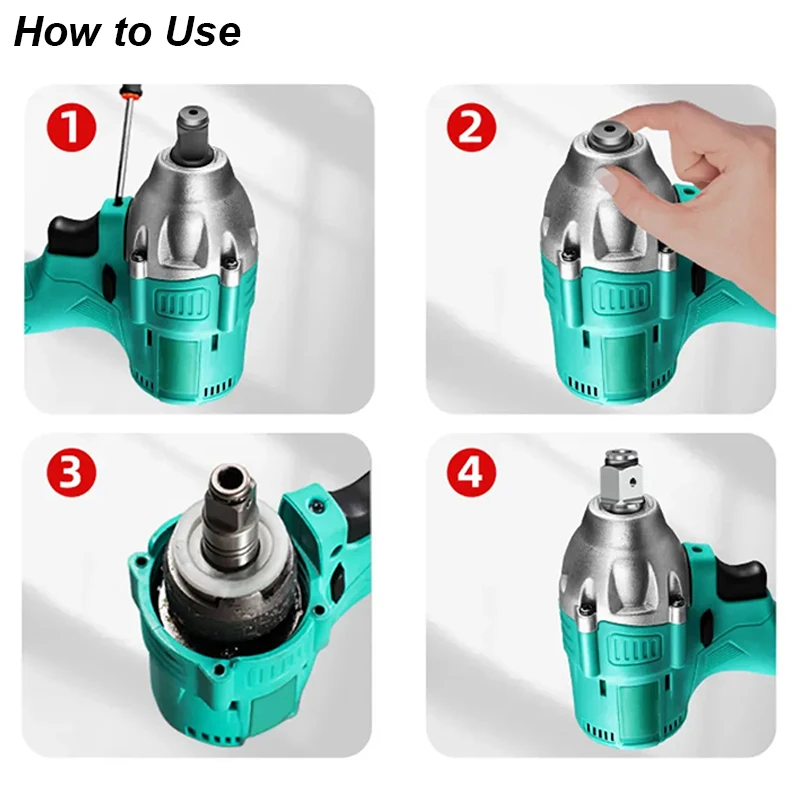 ประแจกระแทกไฟฟ้า2in1อะแดปเตอร์ตัวแปลงเพลาขับสิ่งที่แนบมา1/2ซ็อกเก็ตสี่เหลี่ยมเพื่อ1/4ชิ้นส่วนเครื่องมือทางไฟฟ้าหกเหลี่ยม