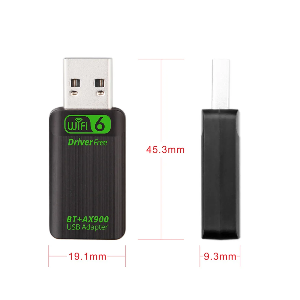 900 Мбит/с USB Wi-Fi Bluetooth 5.4 Адаптер 2в1 Dongle Двухдиапазонный 2,4G 5 ГГц USB Wi-Fi 6 Сетевая карта Wlan Приемник БЕСПЛАТНО