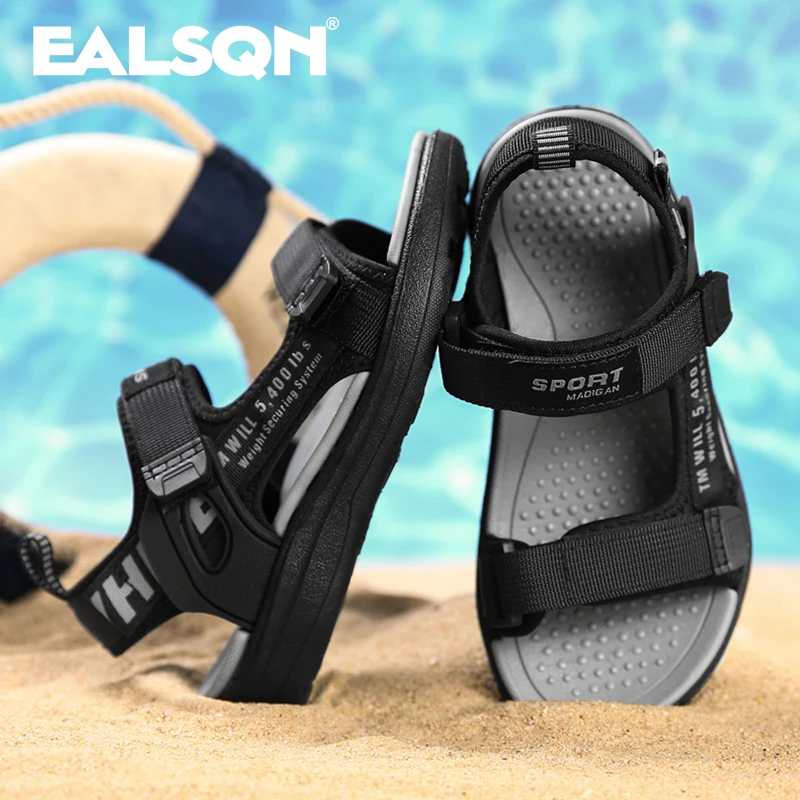 Sandálias esportivas respiráveis sandálias de verão para meninos casual sapato de praia confortável sola macia crianças moda antiderrapante sandalias