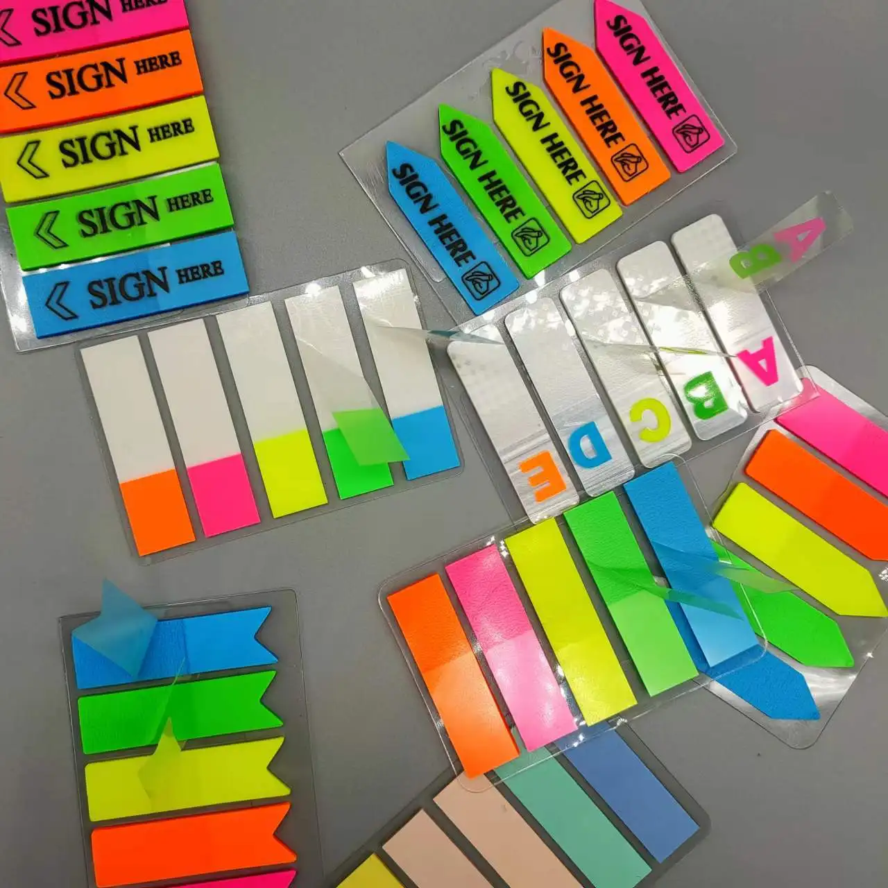 100 sheets Posted it Transparent Sticky Note Notebook Memo Pad Clear Sticky Notes Index Tabs Bookmark Stationery Office Supplies
