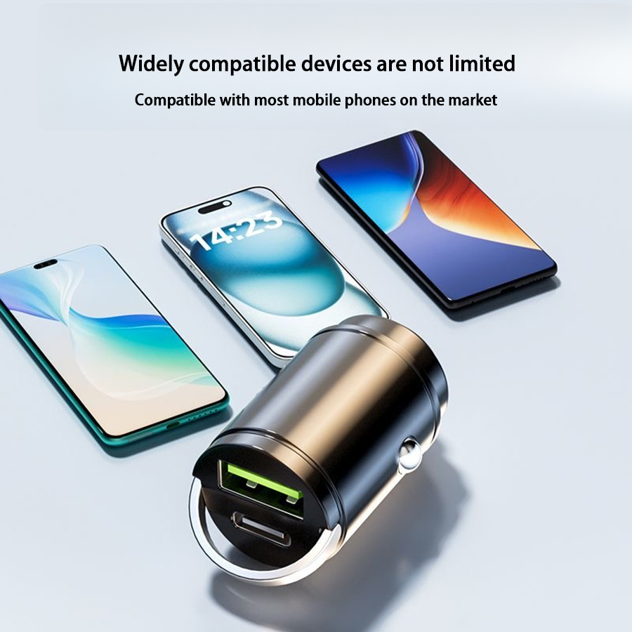 100W PD USB Car Charger Lighter Fast Charging for iPhone QC3.0 USB Type C Car Phone Charger Adapter for Xiaomi Samsung Huawei