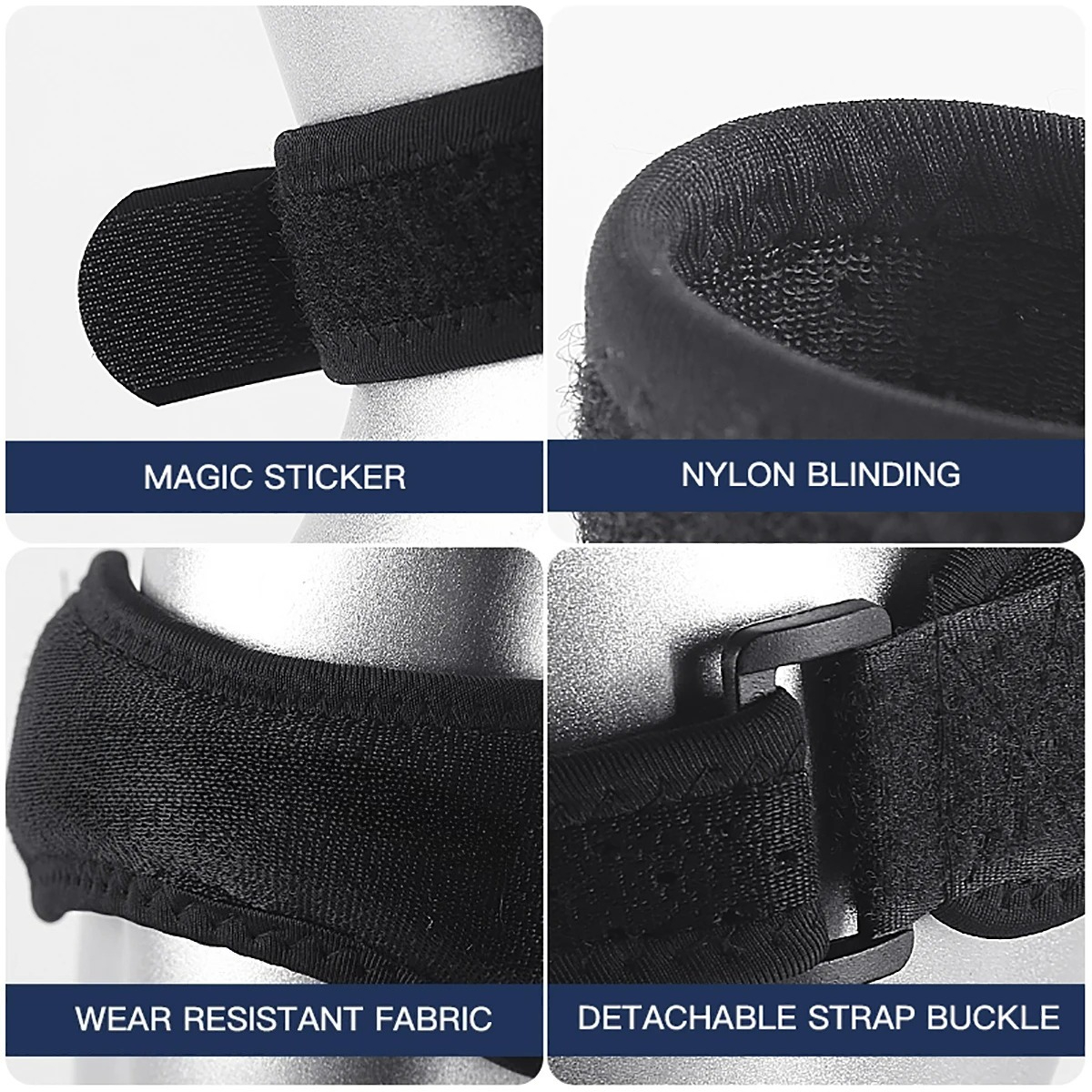 1PC rotula rotula fascia regolabile gel di silice tendine del ginocchio protezione della cinghia ginocchiera corsa sport ciclismo palestra supporto per ginocchio
