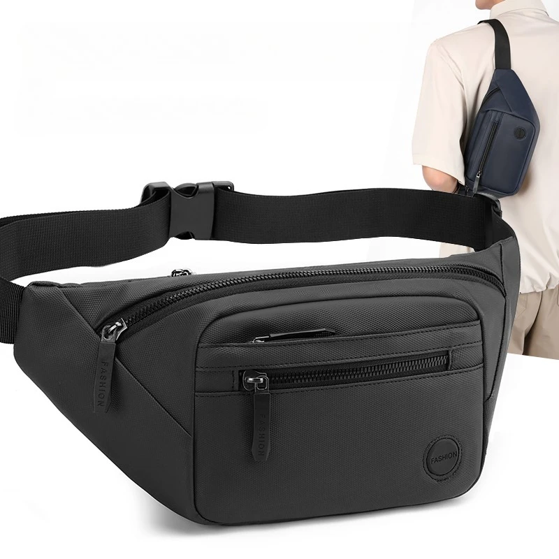 Bolsa de cintura unissex à prova d'água, bolsa de cinto masculina, canguru, quadril, telefone, bolsa de trabalho, equipamento de viagem para homens e mulheres