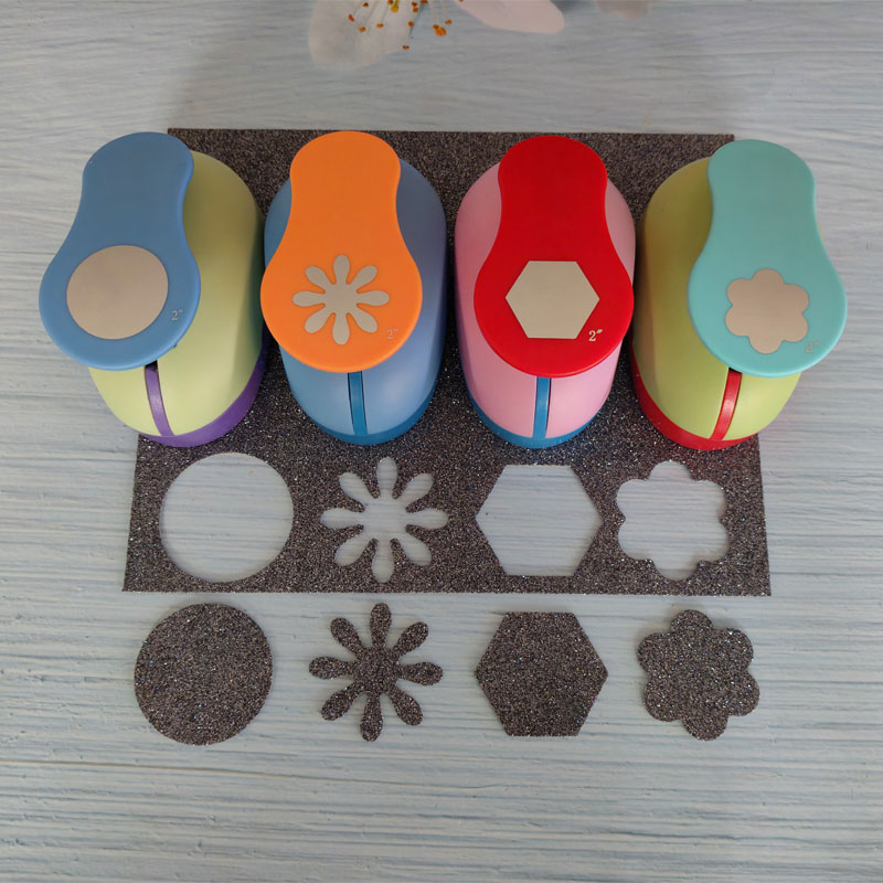 4-5cm 종이 커터 дырокол 구멍 펀치 Cortador De Papel 서클 꽃 공예 펀처 스크랩북 Furador Perfurador 탭 펀치