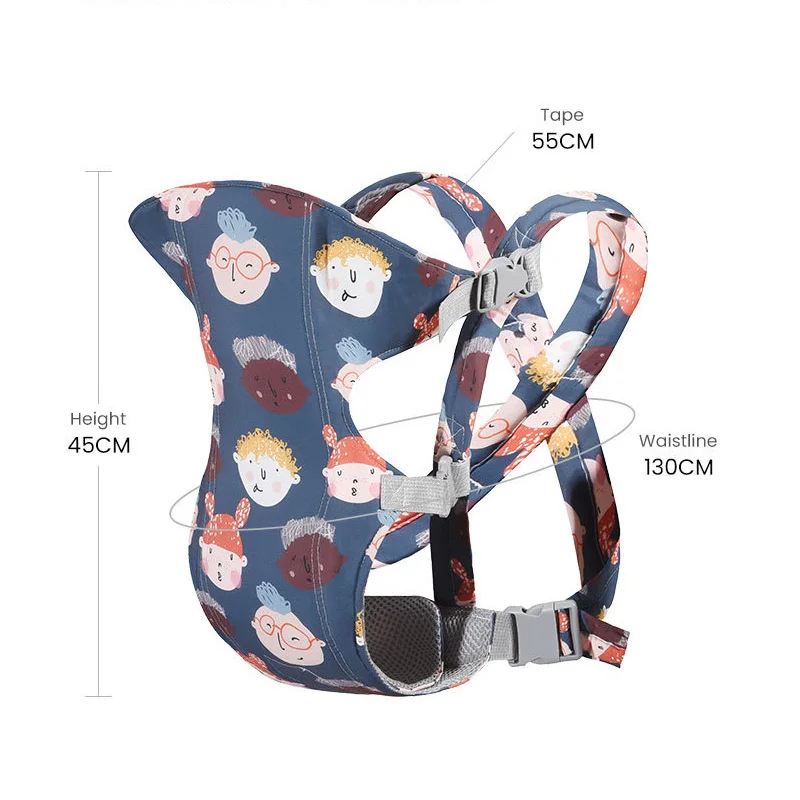 Portabebés de dibujos animados para bebé, portabebés para recién nacido, mochila transpirable, multifuncional, ergonómico