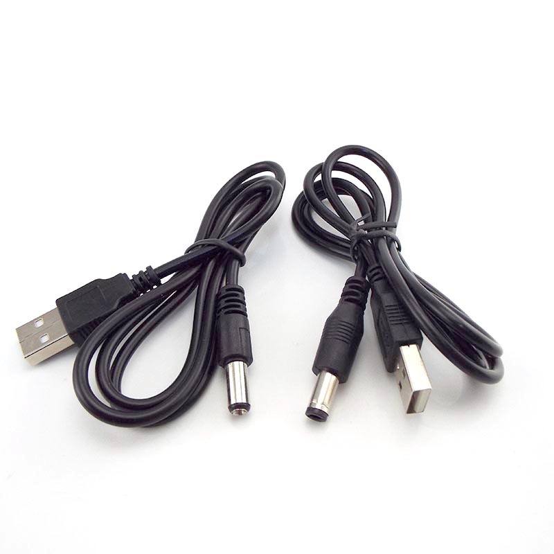 0.8M USB 2.0 Loại A DC Cắm Điện Kết Nối Cho Điện Tử Cỡ Nhỏ Các Thiết Bị Cáp Nối Dài Cổng Usb 5.5*2.1Mm 5.5*2.5Mm
