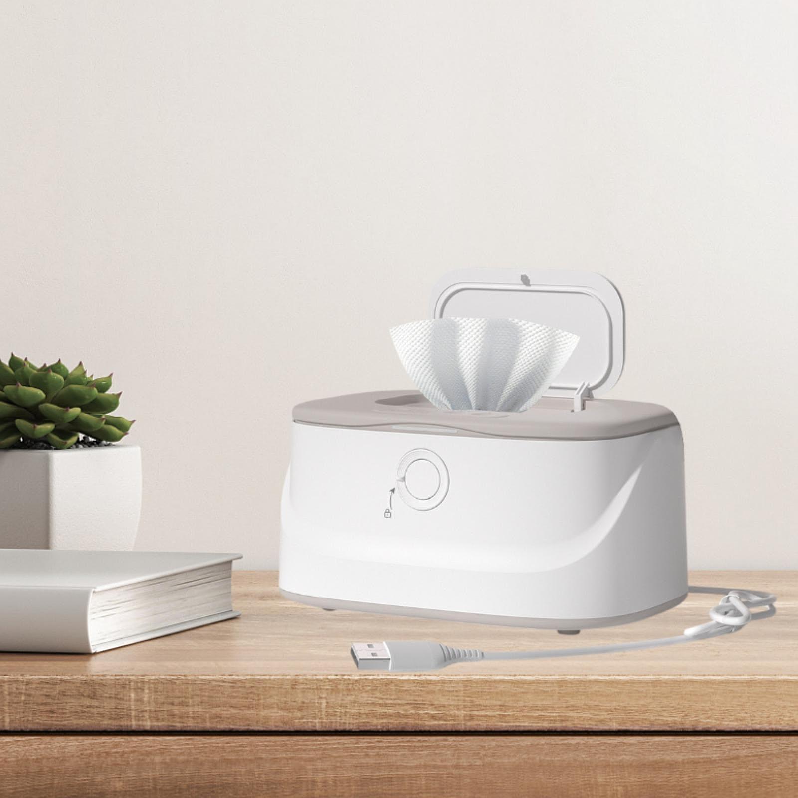 Baby Wipe Warmer Diaper Wipe Heater 3 Temperature Control Silent Fast Heating Diaper Wipe Warmer Wipe Dispenser Baby Shower Gift