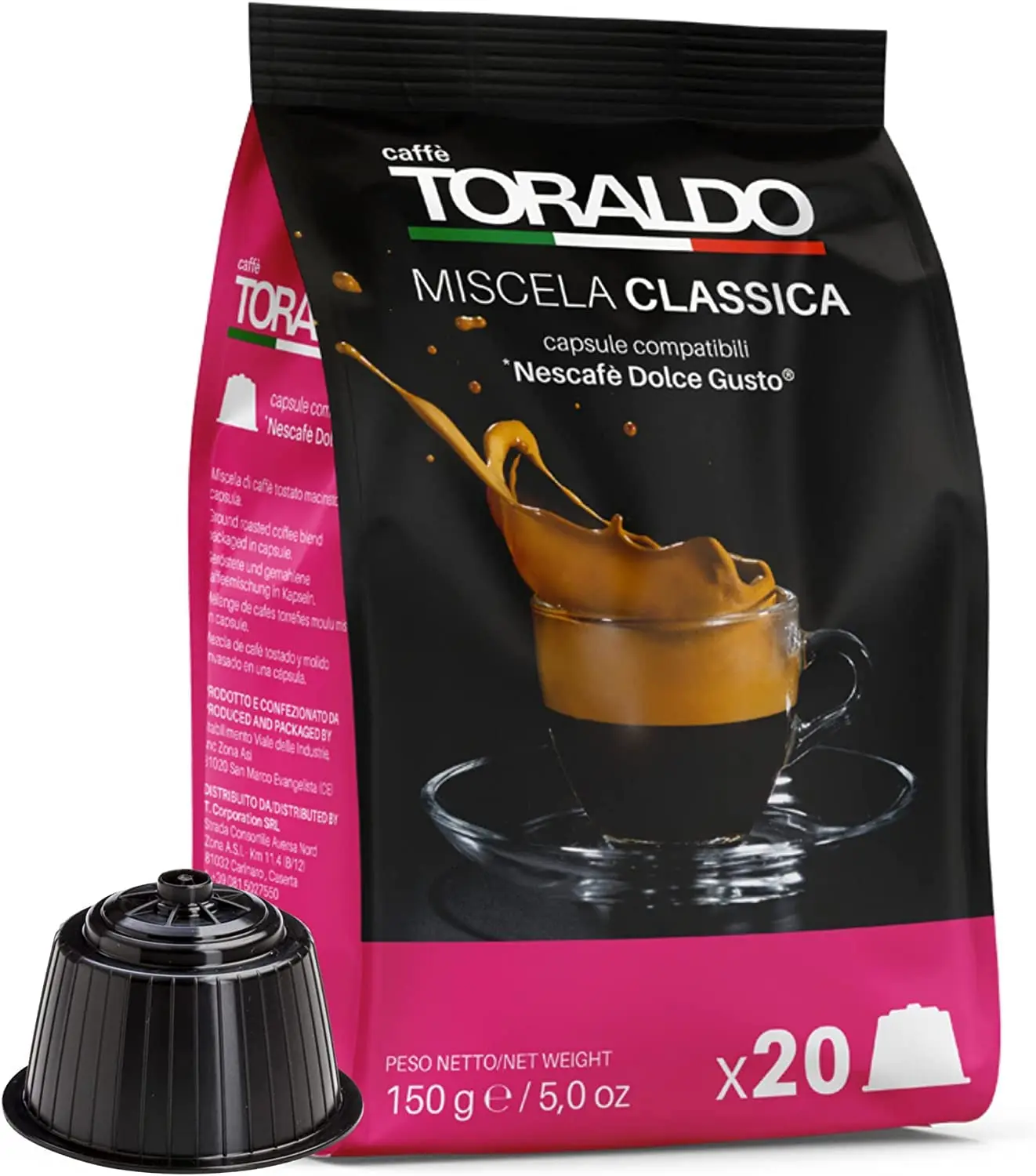 TORALDO KOFFIE |   Dolce Gusto-compatibele capsules (100 stuks, klassieke mix)