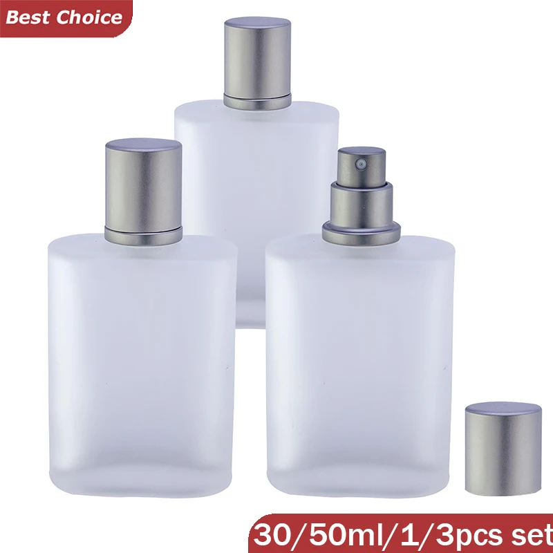 30/50ml vazio vidro fosco spray garrafas perfume atomizador recarregável névoa fina spray garrafas de perfume vazias