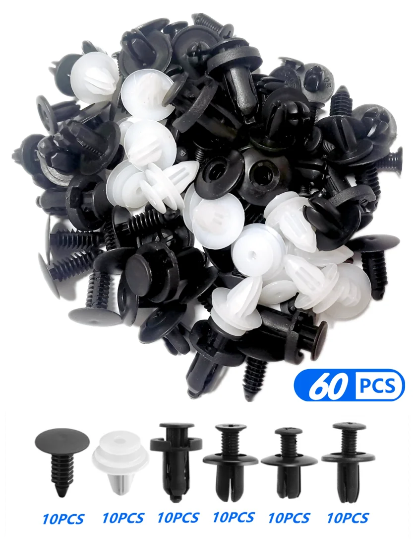 Bộ 60 Xe Dây Kẹp Hỗn Hợp Bu Lông Ốc Vít Cho Subaru Forester SG SH SJ SK Ngoại WRX STI XV Impreza di Sản Tribeca