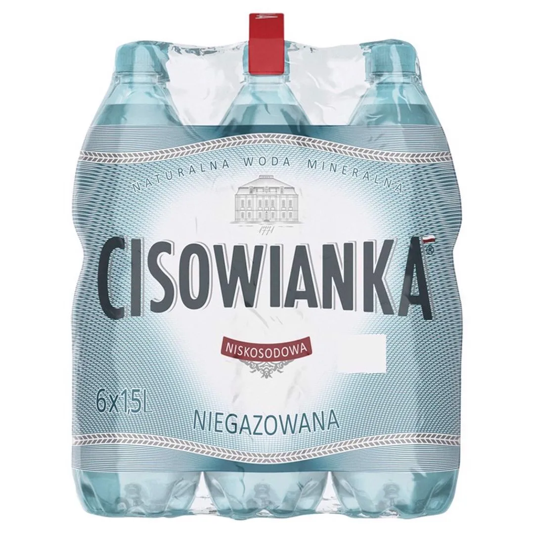 Cisowianka Naturalna woda mineralna niegazowana niskosodowa 1,5 l x 6 sztuk