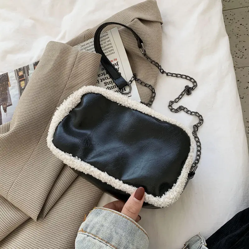 女性のためのミニPUパッチワークバッグ,財布,ショルダーバッグ,エレガントなショッピング,レトロなフラップ,クロスボディ,シック,冬