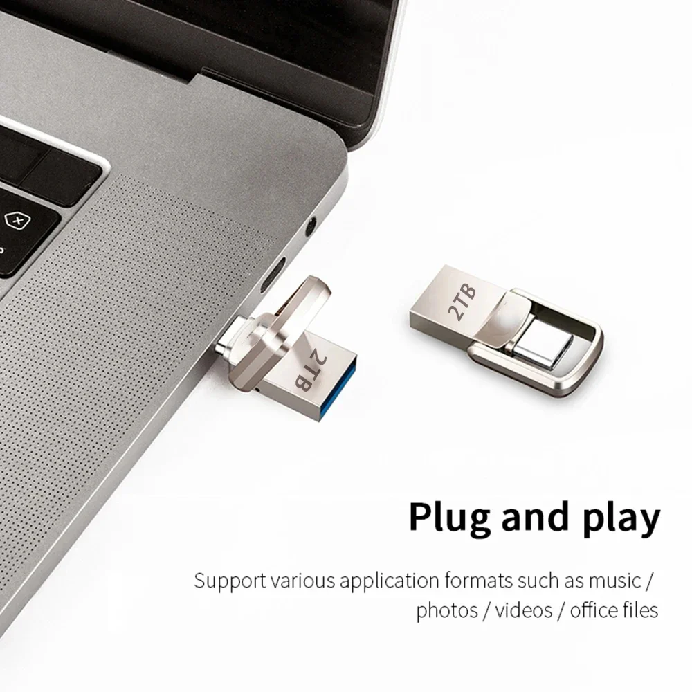 Xiaomi 2tb USB Flash Drive 3.2 Type C PenDrive Memory Stick 64G 128GB Pen Drive 256g Flash Disk for PC Smartphone Storage U Disk