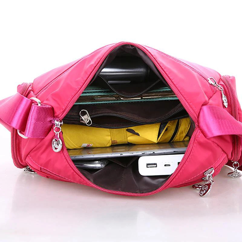 Borsa a tracolla casual da donna di grande capacità, borsa a tracolla impermeabile multifunzionale, borsa per la spesa