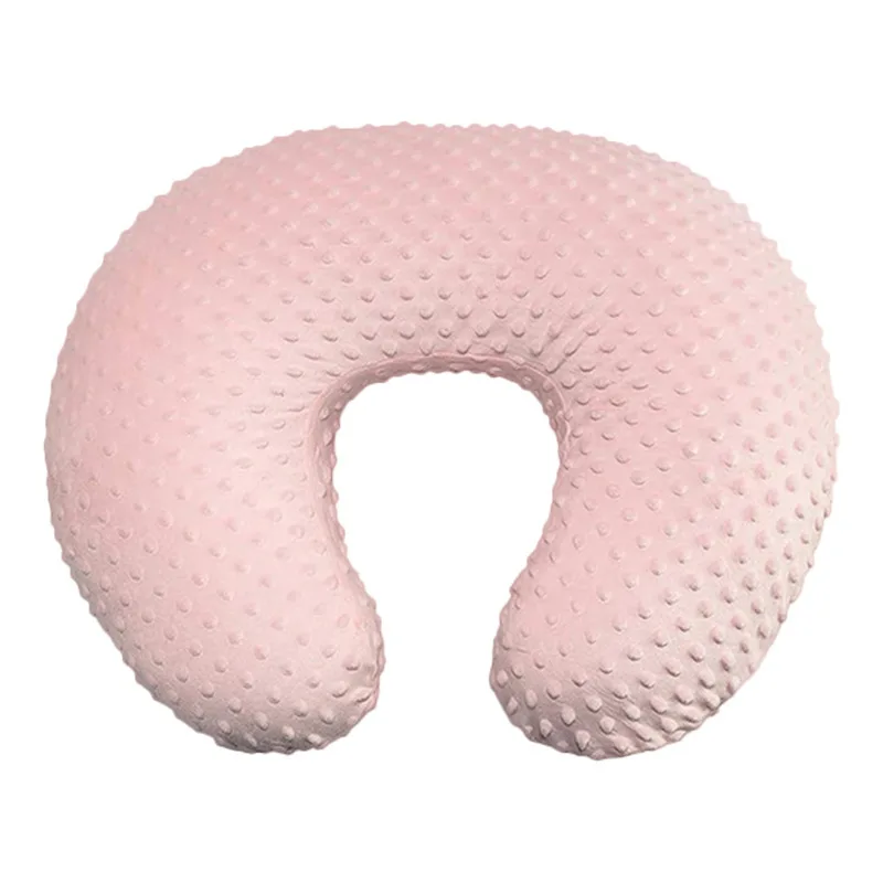 Travesseiro de enfermagem em forma de U de poliéster macio com capa removível lavável à máquina - Almofada de apoio para maternidade multifuncional