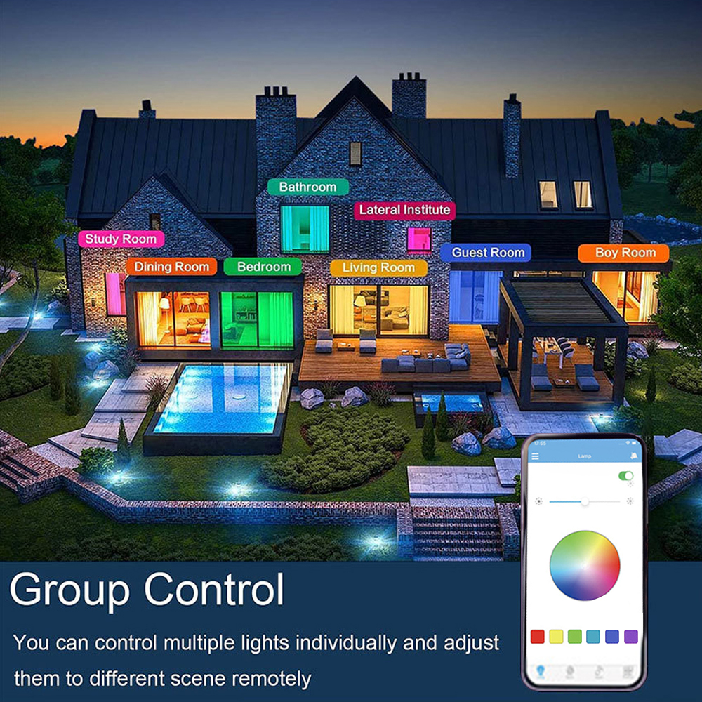 RGB スマートシーリングライト LED インテリアホーム装飾ライト 42 ワット 60 ワット 220 ボルト光沢調光リモコン WIFI Bluetooth リビングルーム